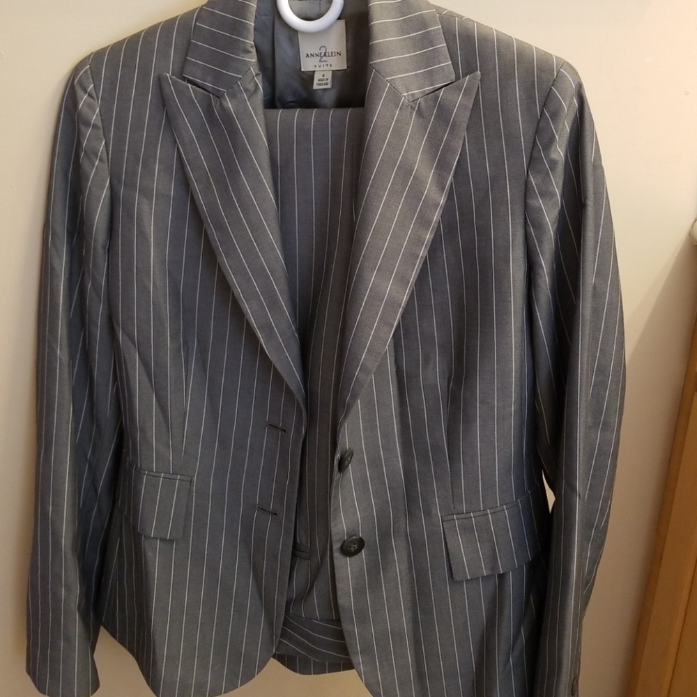 Anne Klein  pin stripe suit